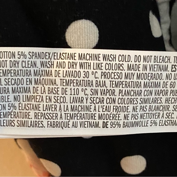 NWT Forever 21  Black & White Polka Dots Floral Print Wrap Dress (Size: Medium) - Picture 5 of 9